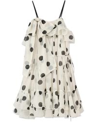 SNIDEL - Off-Shoulder Back Ribbon Dress - Lyst