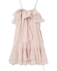 SNIDEL - Off-Shoulder Back Ribbon Dress - Lyst