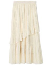 SNIDEL - High-Waisted Pleated Midi Skirt - Lyst