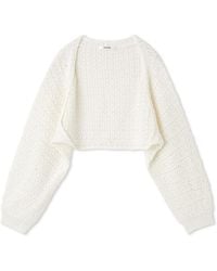 SNIDEL - Pattern Knit Bolero Cropped Cardigan - Lyst