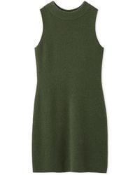 SNIDEL - Raccoon Ribbed Sleeveless Mini Dress - Lyst
