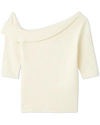SNIDEL - Sustainable Asymmetry Knit Pullover - Lyst