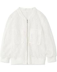 SNIDEL - Sheer Blouson Jacket - Lyst