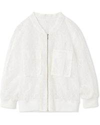 SNIDEL - Sheer Blouson Jacket - Lyst