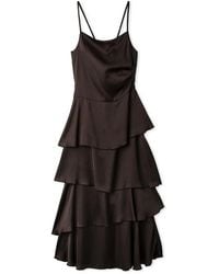 SNIDEL - Satin Tiered Cami Dress - Lyst