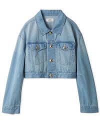 SNIDEL - 【Ny Exclusive】 Cropped Denim Jacket - Lyst