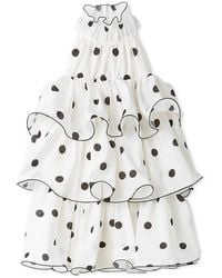 SNIDEL - Volume Airy Mini Dress - Lyst
