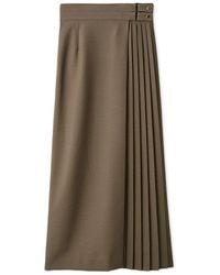 SNIDEL - High-Waist Pleated Long Skirt - Lyst