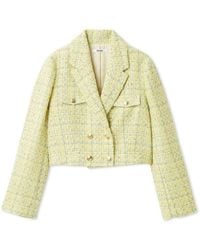 SNIDEL - Cropped Tweed Jacket - Lyst