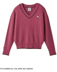 SNIDEL - [Hello Kitty]Cable Pullover - Lyst