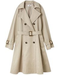 SNIDEL - Flared Mid-Length Trench Coat - Lyst