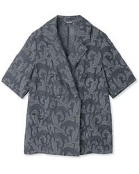 SNIDEL - Jacquard Half Sleeve Blazer - Lyst