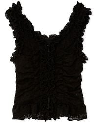 SNIDEL - Cutwork Lace Frill Pullover - Lyst