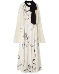 SNIDEL - Ribbon Detail Cardigan Set Dress - Lyst