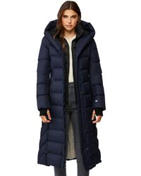 SOIA & KYO Talyse Hooded Down Puffer Coat - Blue