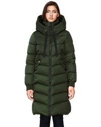 SOIA & KYO Rachela Knee-length Sporty Down Coat In Matcha - Green