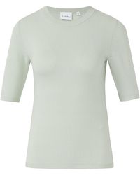 Comma, - Kurzarmpullover Im Slim Fit - Lyst