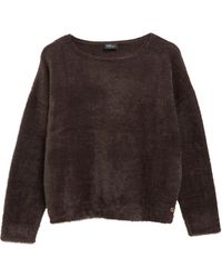 S.oliver - Flauschiger Pullover Mit U-Boot-Ausschnitt - Lyst