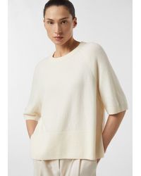 Comma, - Feinstrickpullover Mit Halbarm - Lyst