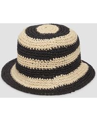 S.oliver - Hut aus Raffia mit Logo-Ring - Lyst