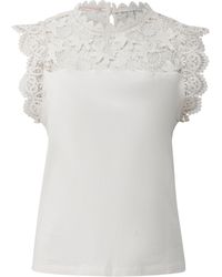 QS - Top Mit Spitze - Lyst