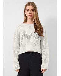 QS - Ajourpullover - Lyst