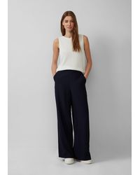 S.oliver - Wide-Leg-Hose im Loose Fit mit Elastikbund - Lyst