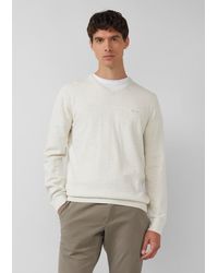 S.oliver - Strickpullover mit Logo-Stickerei - Lyst