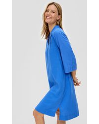 S.oliver - Relaxed Fit-Kleid aus Leinenmix - Lyst