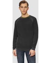 QS - Gewaschener Strickpullover mit Struktur - Lyst