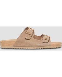 S.oliver - Echtleder-Sandalen Mit Dekorativen Details - Lyst