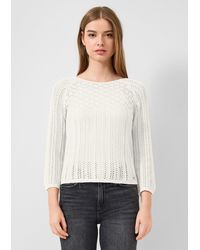 QS - Ajourpullover - Lyst