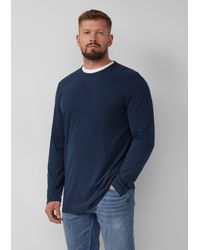 S.oliver - Softes Longsleeve mit Crew Neck und Logo-Patch - Lyst