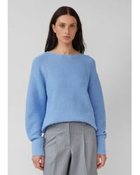 S.oliver - Strukturierter Strickpullover in Oversize mit Rippbündchen - Lyst