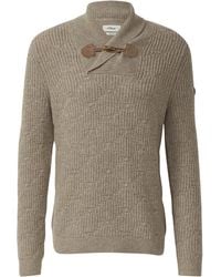 S.oliver - Wollmix-Pullover Mit Schalkragen Und Struktur - Lyst