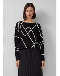 S.oliver - Feinstrick-Pullover aus Viskosemix mit Fledermausärmeln - Lyst