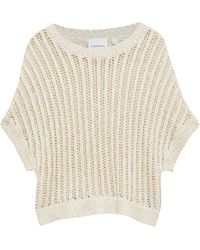 Comma, - Lockeres Strick-Shirt Mit Pailletten - Lyst