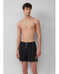 S.oliver - Badeshorts mit Artwork und Eingrifftaschen - Lyst