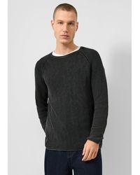 QS - Grobstrick-Pullover Mit Waschung - Lyst