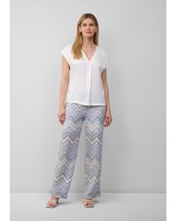 S.oliver - Wide-Leg-Hose aus Strickjersey mit Futtershorts und Elastikbund - Lyst