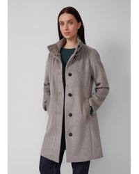 S.oliver - Kurzer Mantel aus Wollmix mit Knopfleiste - Lyst