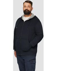 S.oliver - Sweatshirt-Jacke mit Kapuze und Logo - Lyst