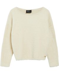 S.oliver - Flauschiger Pullover Mit U-Boot-Ausschnitt - Lyst