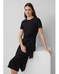 S.oliver - Jersey-Kleid mit Knotendetail - Lyst