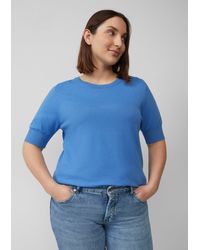 S.oliver - Kurzärmeliger Strickpullover aus Viskosemix - Lyst