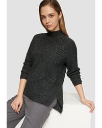 QS - Weicher Strickpullover mit Rippstruktur - Lyst