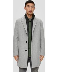 S.oliver - Tweed-Mantel mit herausnehmbarem Insert - Lyst