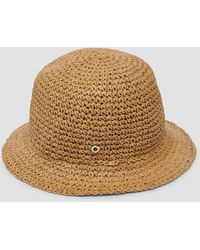 S.oliver - Hut aus Raffia mit Logo-Ring - Lyst