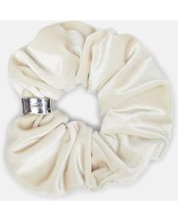 Comma, - Samt-Scrunchies Mit Schmuckdetail - Lyst