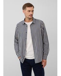 S.oliver - Regular Fit: Kariertes Baumwoll-Hemd mit Kentkragen - Lyst